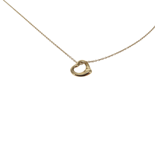 Purchase the latest Tiffany & Co 18K Gold Elsa Peretti Open Heart 11mm ...